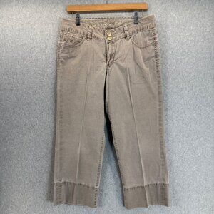 Christopher Blue Womens Capri Pants Crop Tan Brown Beige Casual Everyday Size 10